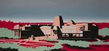 The New Brooklyn Museum: South Elevation by Arata Isozaki, 1988, silkscreen, sold Sep 2020