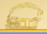 Rainbow Train by William Crutchfield, 1971, lithograph in colors, sold Sep 2020