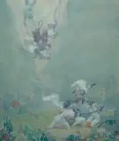 Messenger From The East by Norman Lindsay, 1924, watercolour on paper, sold May 2023
