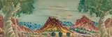 Central Australian Landscape by Otto Pareroultja, watercolour on paper, sold Jun 2023
