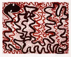 Gunambayi by Billy Thomas, 1996, etching and aquatint on paper, sold Jun 2023