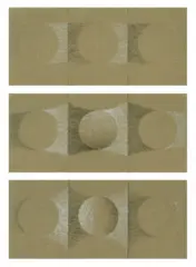 Untitled (Objects in space) by Howard Taylor, c.1989, pastel on tinted paper, sold Sep 2023