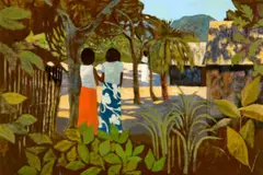 Islanders by Ray Crooke, oil on canvas, sold Oct 2023