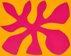 Embleme by John Coburn, c.1968, synthetic polymer paint on canvas on board, sold Oct 2023