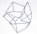 Model For Axiom #1 by Robert Owen, 1999, painted steel, sold Oct 2023