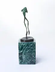 Leaping Frog by John Olsen, 2004 – 05, bronze, sold Oct 2023