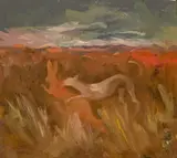 The Kill by Sam Fullbrook, c.1960, oil on board, offered Oct 2023