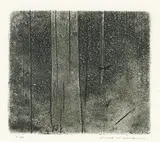 Forest by Fred Williams, 1958, etching, aquatint and engraving, sold Oct 2023