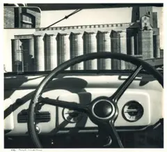 Silos Through Windscreen by Max Dupain, 1965, silver gelatin photograph, sold Oct 2023
