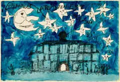Laternenfest by Lyonel Feininger, 1922, lithograph and watercolour on paper, offered Dec 2023