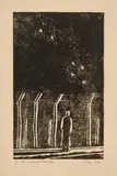 Desolation, Internment Camp, Orange, Nsw by Ludwig Hirschfeld-Mack, 1941, woodcut on paper, sold Dec 2023