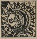 Völkerbund (League Of Nations) by Ludwig Hirschfeld-Mack, 1920, woodcut on paper, offered Dec 2023