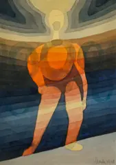 One World To Another by Ludwig Hirschfeld-Mack, 1940, watercolour on paper, sold Dec 2023