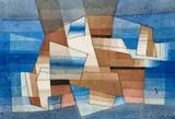 Abstract Composition by Ludwig Hirschfeld-Mack, 1960, monotype and watercolour on paper, sold Dec 2023