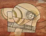 Abstract Composition by Ludwig Hirschfeld-Mack, 1960, monotype and watercolour on paper, offered Dec 2023