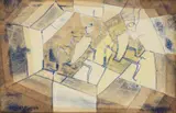 Abstract Composition by Ludwig Hirschfeld-Mack, 1959, monotype and watercolour on paper, offered Dec 2023