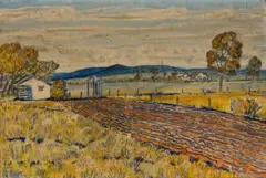 Seaford Farming by Ludwig Hirschfeld-Mack, 1948, oil on cardboard, offered Dec 2023