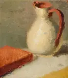 Still Life With Jug by Godfrey Miller, c.1932-33, oil on canvas on board, sold Feb 2024