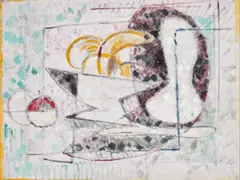 Still Life by Godfrey Miller, oil on canvas, sold Feb 2024