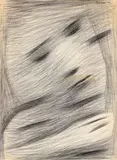 Metamorphosis Of A Face Ii by Charles Blackman, 1962, charcoal on paper, offered Feb 2024