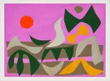 Dusk by John Coburn, 1971, gouache on paper, offered Feb 2024