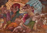 Niobe by Rupert Bunny, c.1919, oil on board, sold Feb 2024