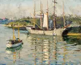 Berry’S Bay by Will Ashton, oil on canvas, sold Feb 2024