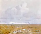 Oh, The Dreary, Dreary Moorland by Louis Grier, 1891, oil on canvas, offered Feb 2024