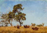 Cattle Grazing by Jan Hendrik Scheltema, oil on canvas on board, sold Feb 2024