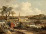 Landscape Near Bolton – The New Church At Lever Bridge by James Howe Carse, c.1844, oil on canvas, sold Feb 2024
