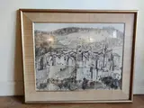 Village de Provence by Danièle Fuchs, Aquarelle, sold Nov 2024