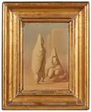 Femmes à Alger by Charles Valfort, Panneau, sold Nov 2024