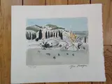 Les Alpilles by Yves Brayer, Lithographie en couleur, sold Feb 2024