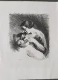 La nourrice by Maurice Asselin, Lithographie, sold Feb 2024