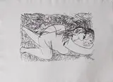 Couple by Émile Gilioli, Lithographie signée en bas à droite et numérotée, sold Feb 2024
