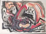 Tête de guerrier by Édouard Pignon, Lithographie, sold Feb 2024