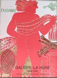 Sans titre by Alexandre Fassianos, Affiche lithographiée galerie la Hune, mai, sold Feb 2024