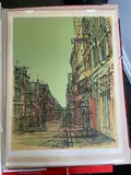 La rue by Jean Carzou, 1974, Lithographie en couleur, sold Feb 2024