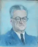Portrait d'homme by Renée Mourgue Vaquier, Pastel, sold Jan 2024