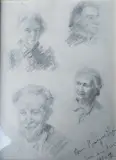 Etude by Renée Mourgue Vaquier, Crayon, sold Jan 2024