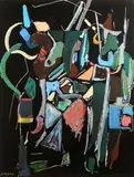 Composition by André Lanskoy, Gouache, sold Jun 2014