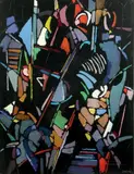 Composition by André Lanskoy, Gouache, sold Jun 2014