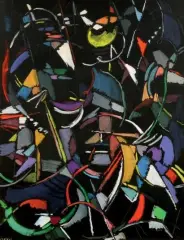 Composition by André Lanskoy, Gouache, sold Jun 2014
