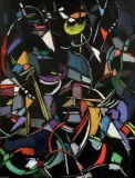 Composition by André Lanskoy, Gouache, sold Jun 2014