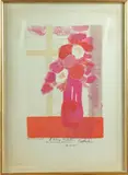 Bouquet de fleurs by Bernard Cathelin, 1968, Lithographie en couleurs, sold Sep 2025