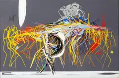 Sans titre by Raymond Moretti, Gouache sur papier, sold Apr 2025