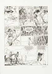 Thorgal by Grégor Rosinski, Lithographie sur papier, sold Apr 2025