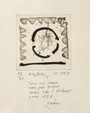 Carte de voeux pour 1998. 1997 by Pierre Alechinsky, Aquatinte, sold Sep 2023