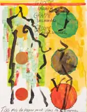 T'as mis du papier peint dans la caverne by Germain Roesz, 1999, Gouache, sold Sep 2023