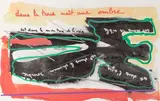 et Gilbert LASCAULT Dans la trace naît une ombre by Germain Roesz, 2011, Gouache, sold Sep 2023